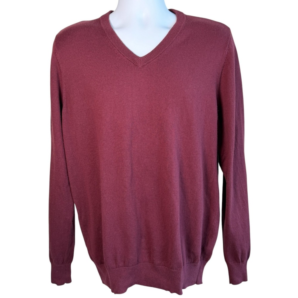 Vintage L.L. Bean Mens Wicked Soft Cotton Cashmere Sweater Size M Outdoors Work‎